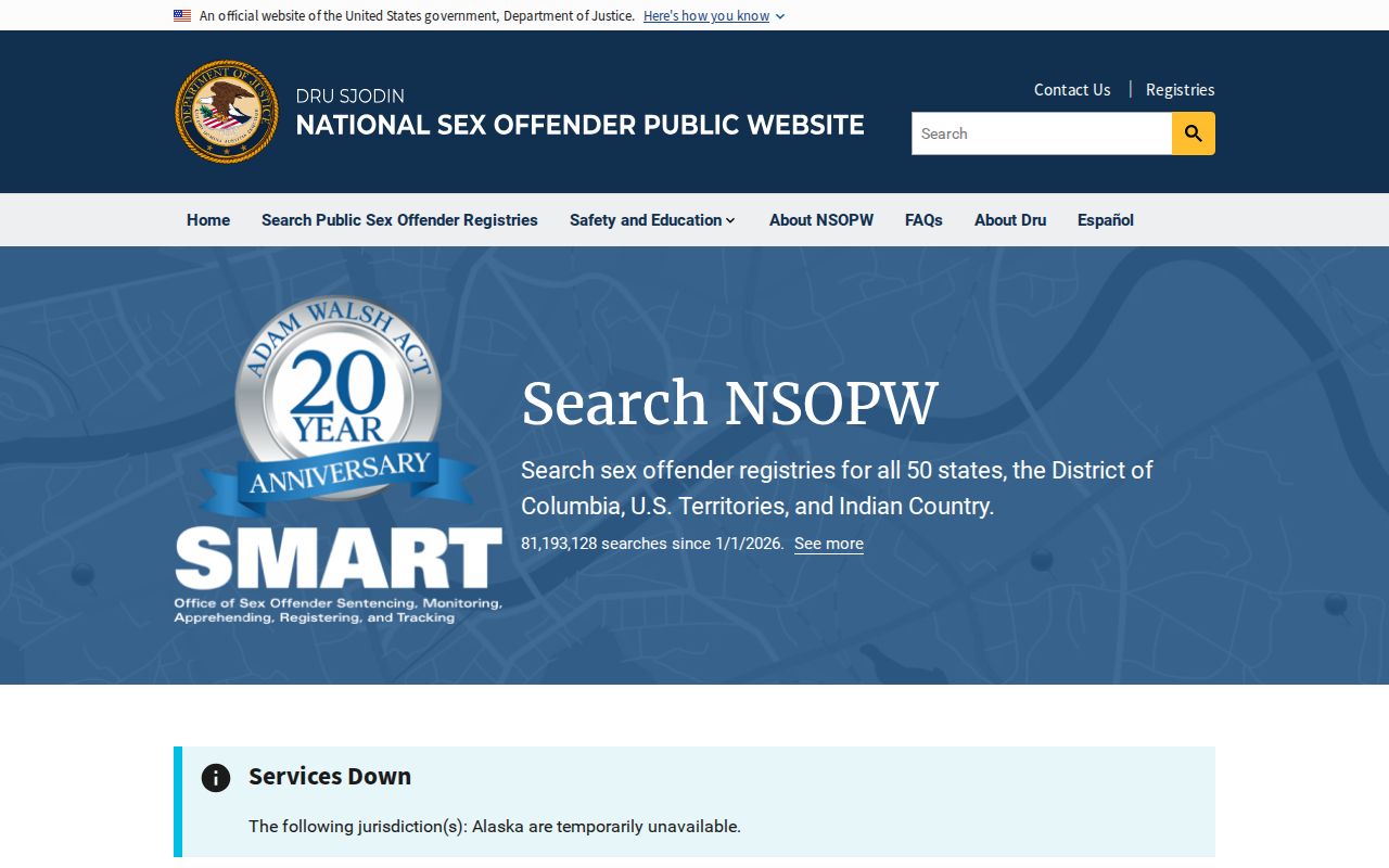 Glascock County sex offender lookup through NSOPW